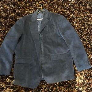 Grey paisley lined blazer